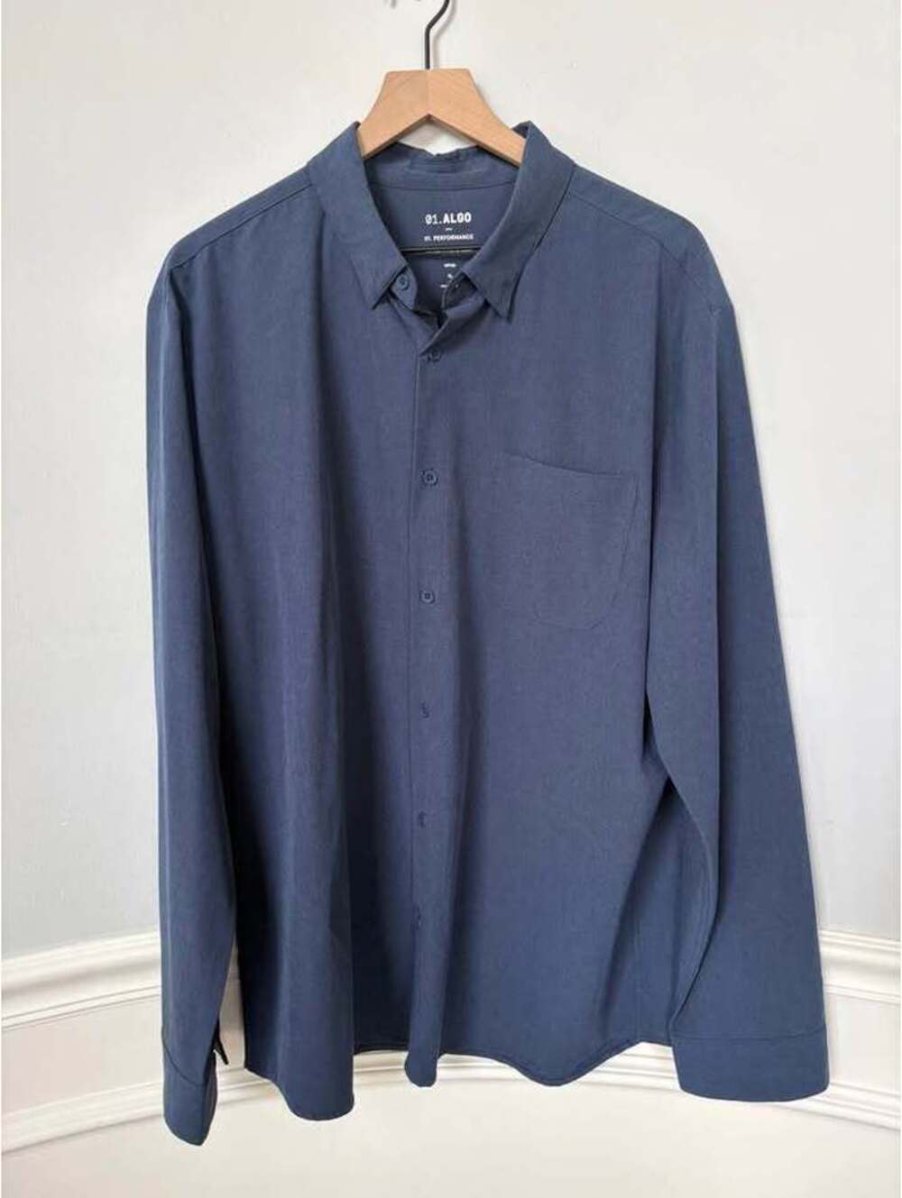 01.Algo Performance Long Sleeve Button Down Shirt